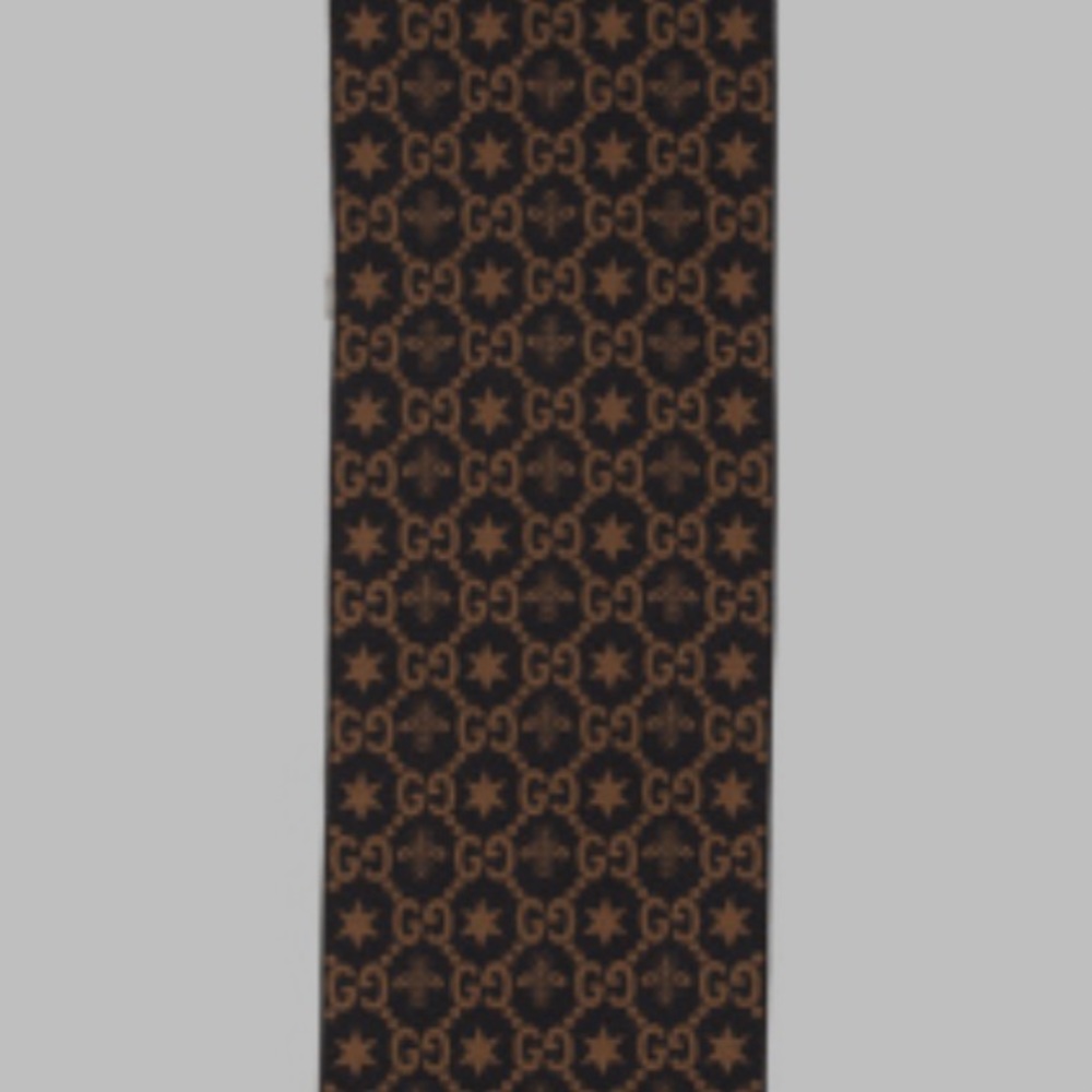 Gucci unisex Bees and stars GG jacquard scarf - Picture 4 of 10